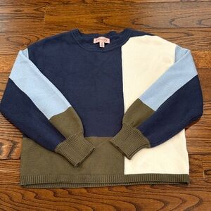 Colorblock Crewneck Sweater